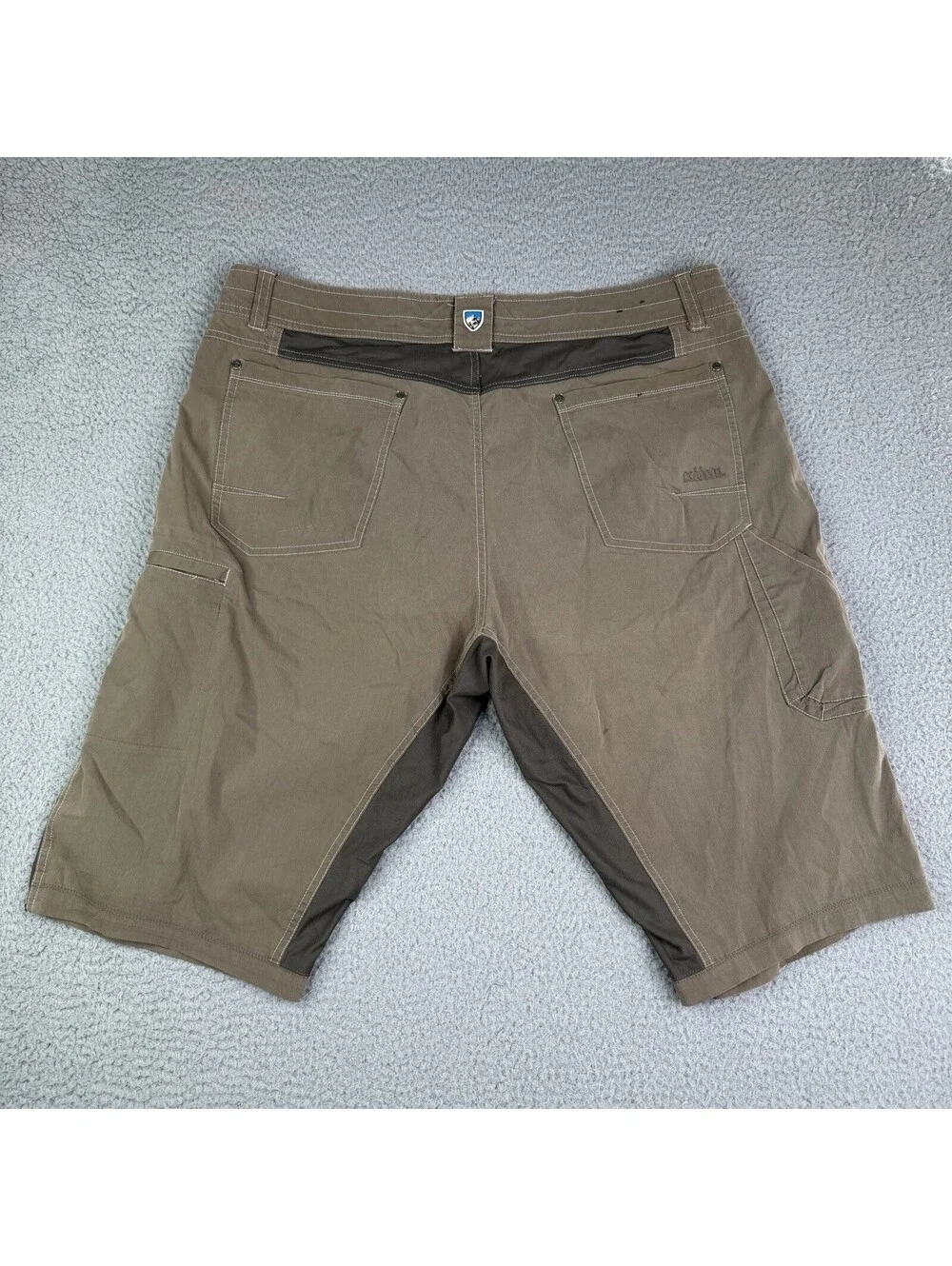 Kuhl Radikl Hiking Shorts Stretch Gorpcore 40x14 Mens Brown (Read Description!)